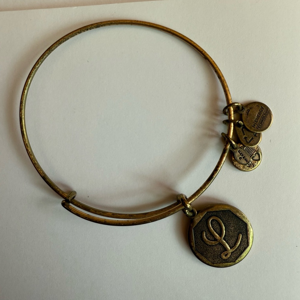 Alex and Ani ‘L’ Bracelet - Gold
